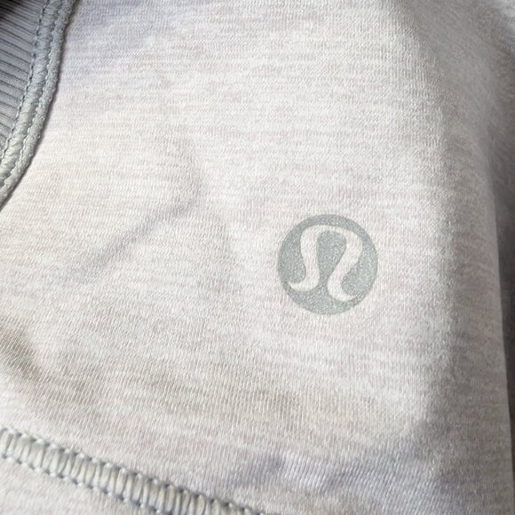 Lululemon Core Kicker Slim-Fitting Tank Top Heather Gray Pink Wide Straps Cross - Picture 6 of 16